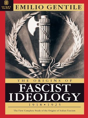cover image of The Origins of Fascist Ideology 1918-1925